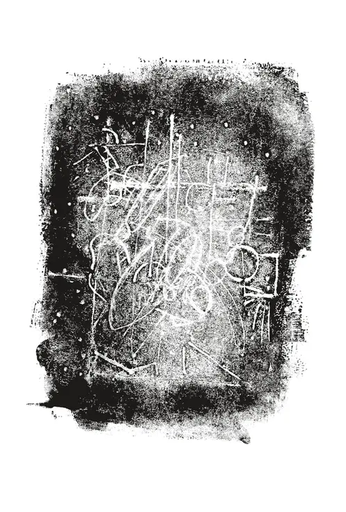 Impression géométrique noir et blanc