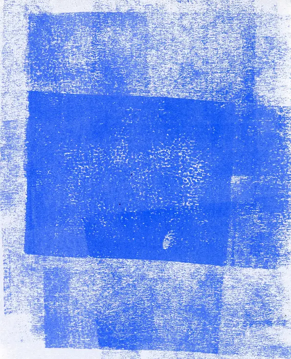 traces de rouleaux bleus