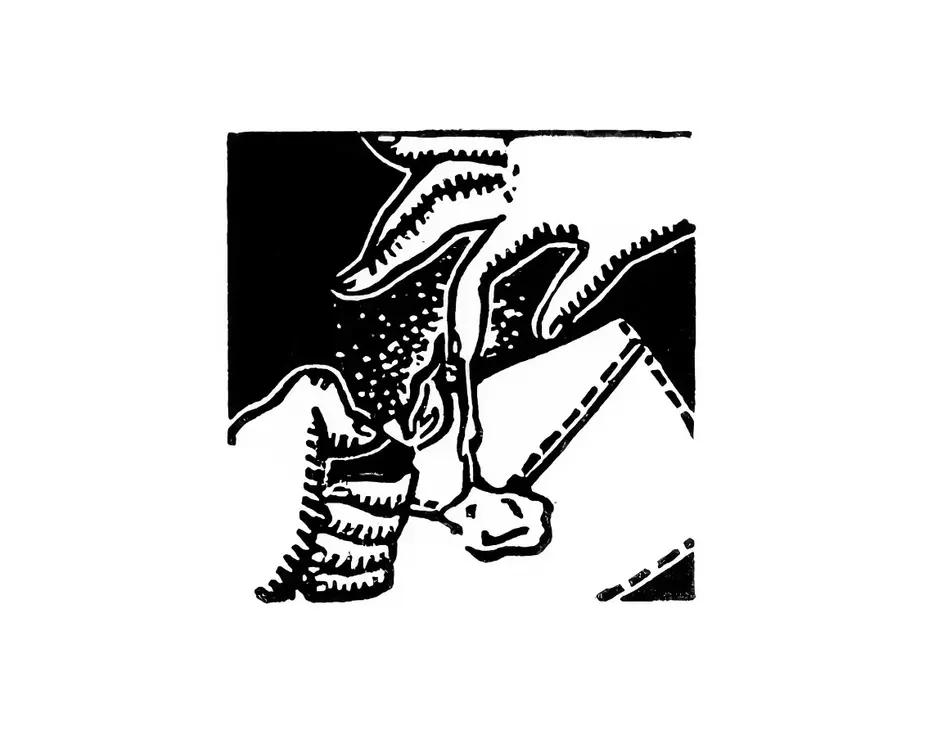 linogravure carré noir et blanc, lettre, main, feu, correspondance, cire, cachet, sceau, lettre d'amour