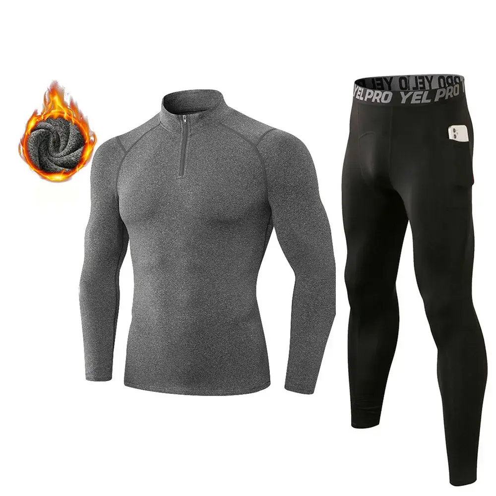 Thermal Men Long Johns Warm Thermal Clothing Rashgard Kit