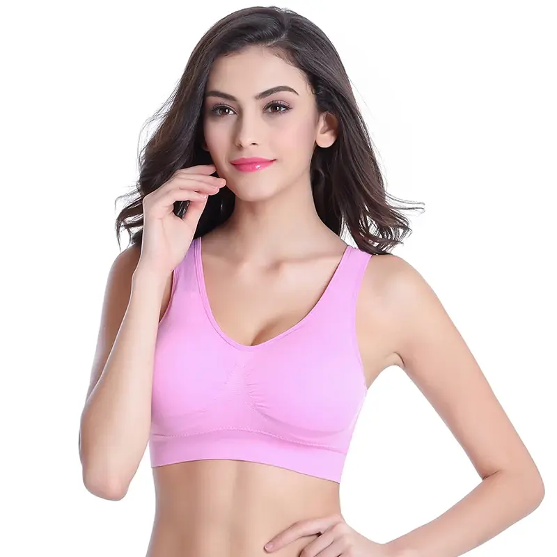 Thumbnail: Bras for Women With Pads Push Up Brassiere Vest Wireless Active Fashion