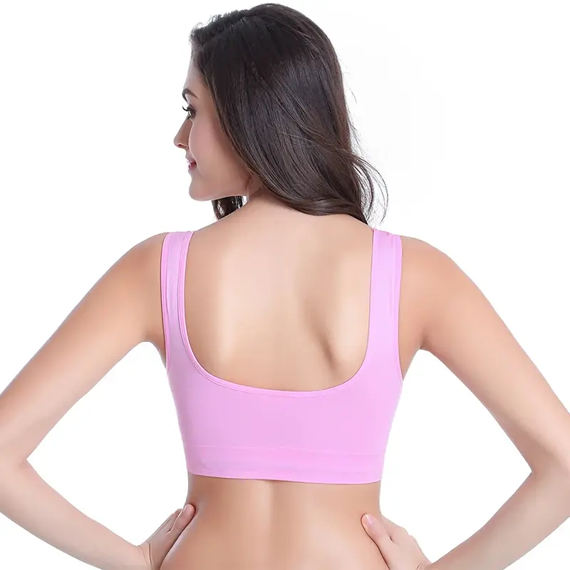 Thumbnail: Bras for Women With Pads Push Up Brassiere Vest Wireless Active Fashion