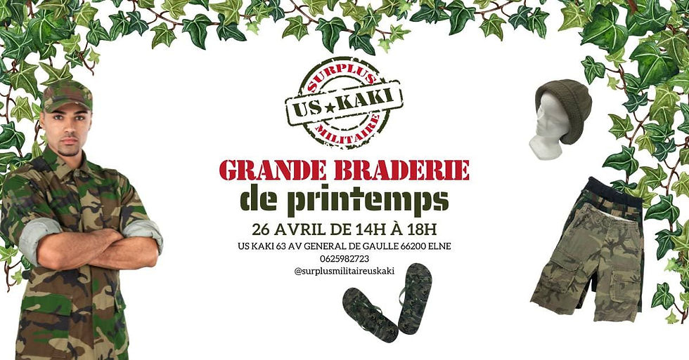 grande braderie de surplus militaire