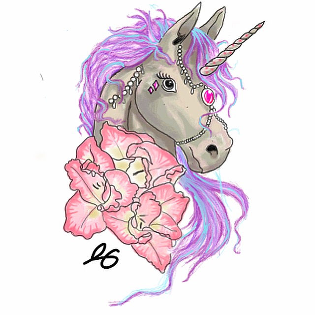 Unicorn & Gladiolus Flowers