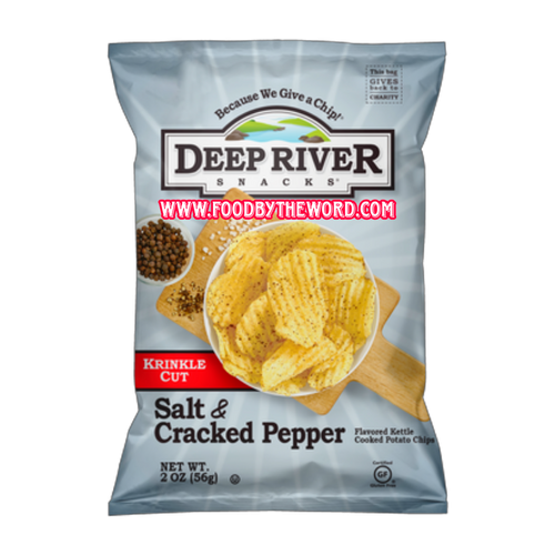Deep River Salt & Cracked Pepper Chips 8 Cases (24 Bags) fbtw