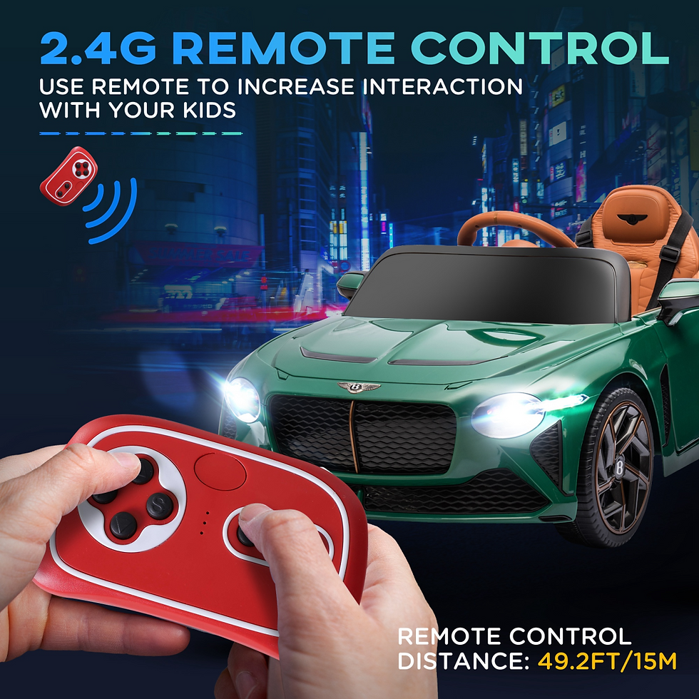 Thumbnail: Bentley Bacalar Licensed 12V Kids Electric Ride-On with Remote - Green