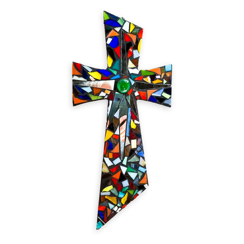 DIY Cross Kit Mosaic Stained Glass Glassyalley