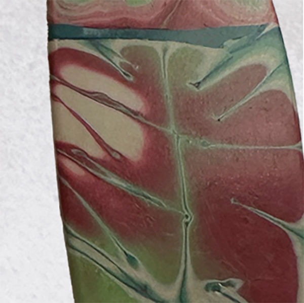 Thumbnail: Mokume Gane Pendant with Rhodonite "Love" Stones