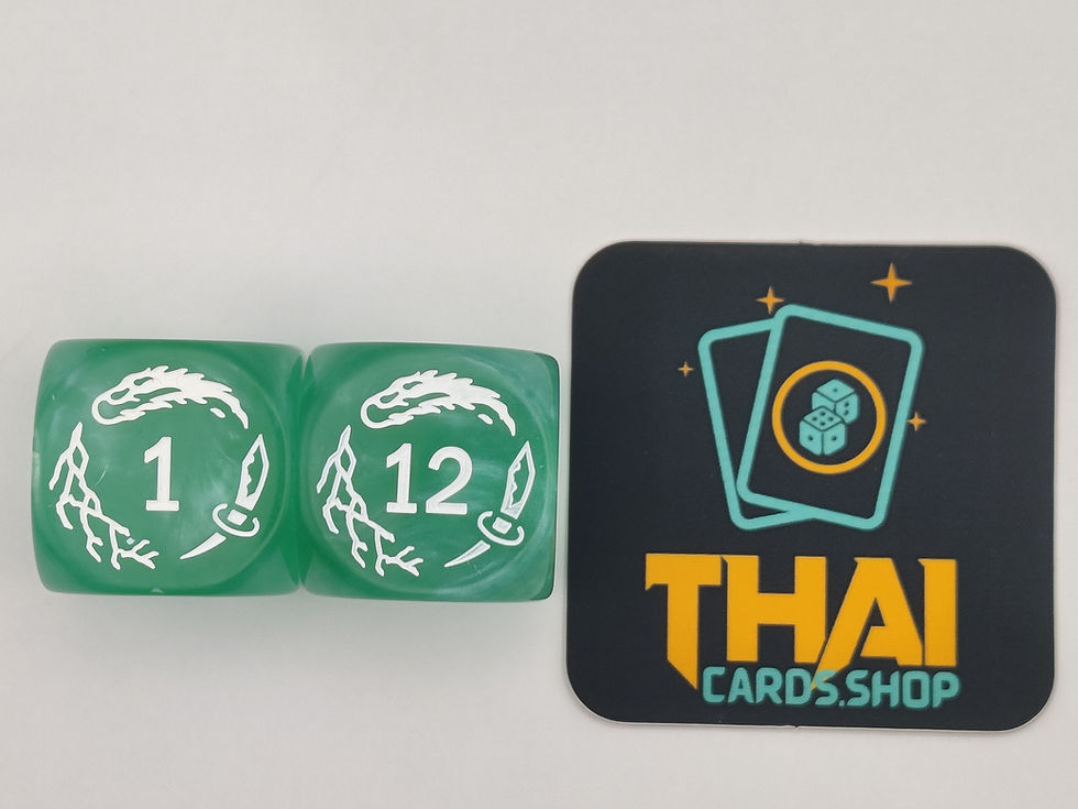 Thumbnail: 25mm Aqua Green Arcane Dice (Marble or Clear)