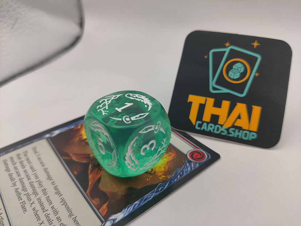 Thumbnail: 25mm Aqua Green Arcane Dice (Marble or Clear)