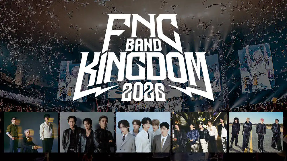 9月21日(月・祝)『FNC BAND KINGDOM 2026』 U-NEXTにて独占ライブ 9月21日(月・祝)『FNC BAND KINGDOM 2026』 U-NEXTにて独占ライブ
