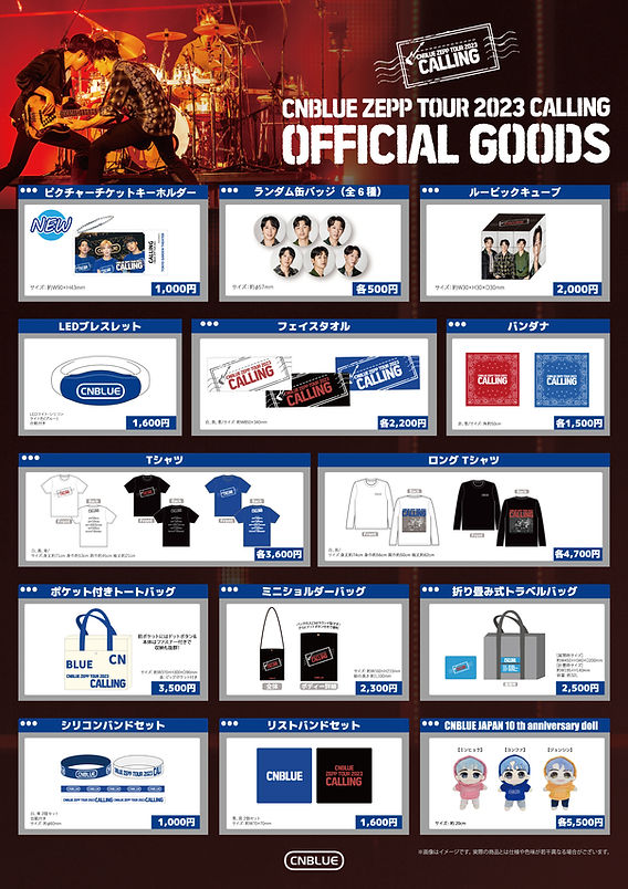 CNBLUE CDセットと公式ファンクラブグッズ 2024 CNBLUE AUTUMN TOUR ~ LIFE ANTHEM ~」オフィシャルグッズ