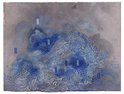 Little blue hills and clouds III 2024