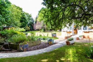 Outside garden view of the Anthony Toby Homes Trust