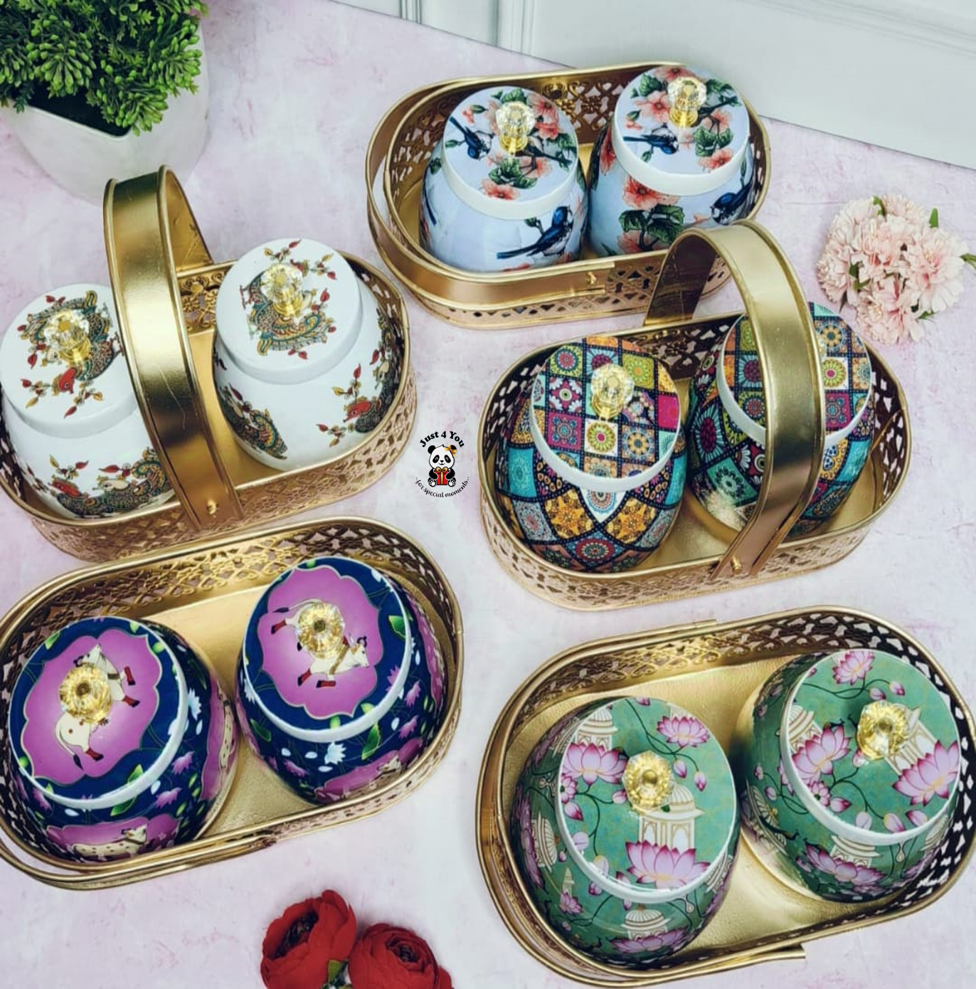 Pichwai Jars & Baskets