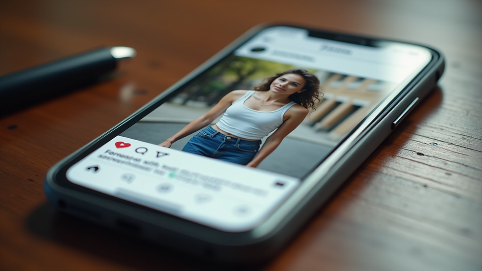 Close-up view of a smartphone displaying a social media post with high engagement