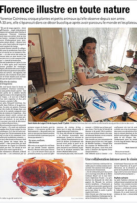 Article Courrier de l'Ouest 2024 Florence Cointreau