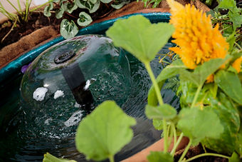barrel water feature
