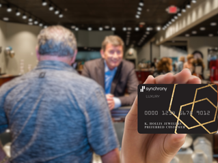 K. Hollis Jewelers team helping customers explore jewelry financing choices for gifts, engagements, and upgrades.