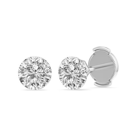Bare Brilliance Prong Free Stud Earrings