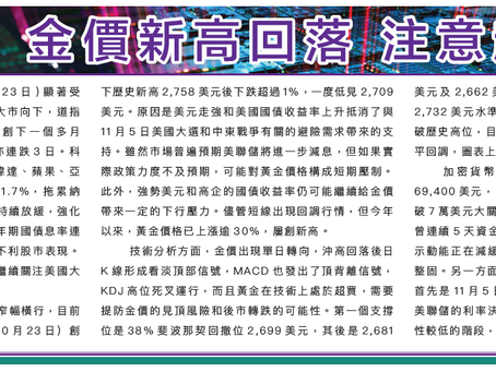 2024-10-25 Sing Pao's Column (in Chinese only)《真金白銀》