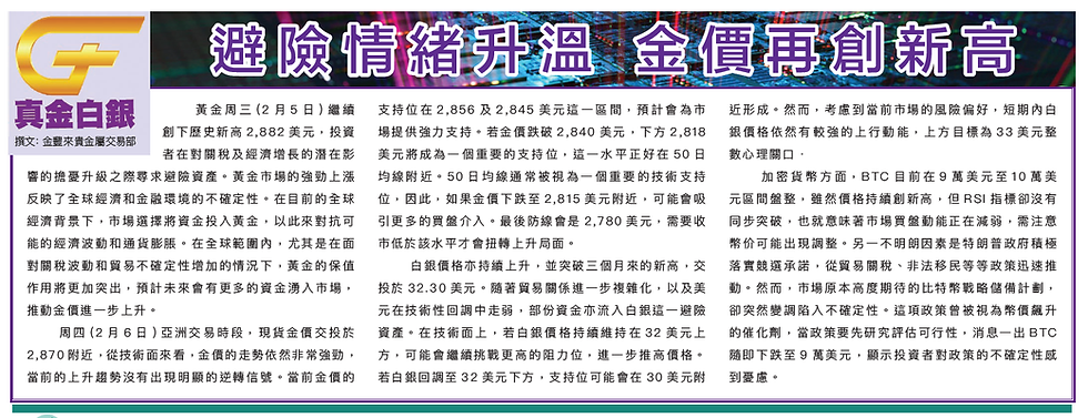 Gold Market Commentary (English Translation) (February 7, 2025)