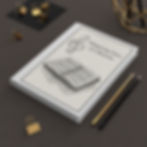 "Whispering Pages of a Musician" White with Graphics Journal on a desk