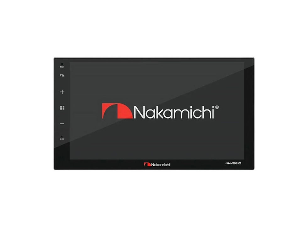 Central Multimídia Nakamichi NAM5210 com tela sensível ao toque.