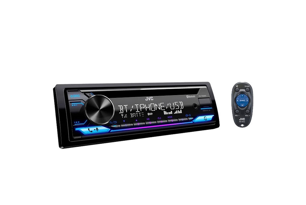 Autorádio JVC KDT952BT com Bluetooth, USB e controle remoto