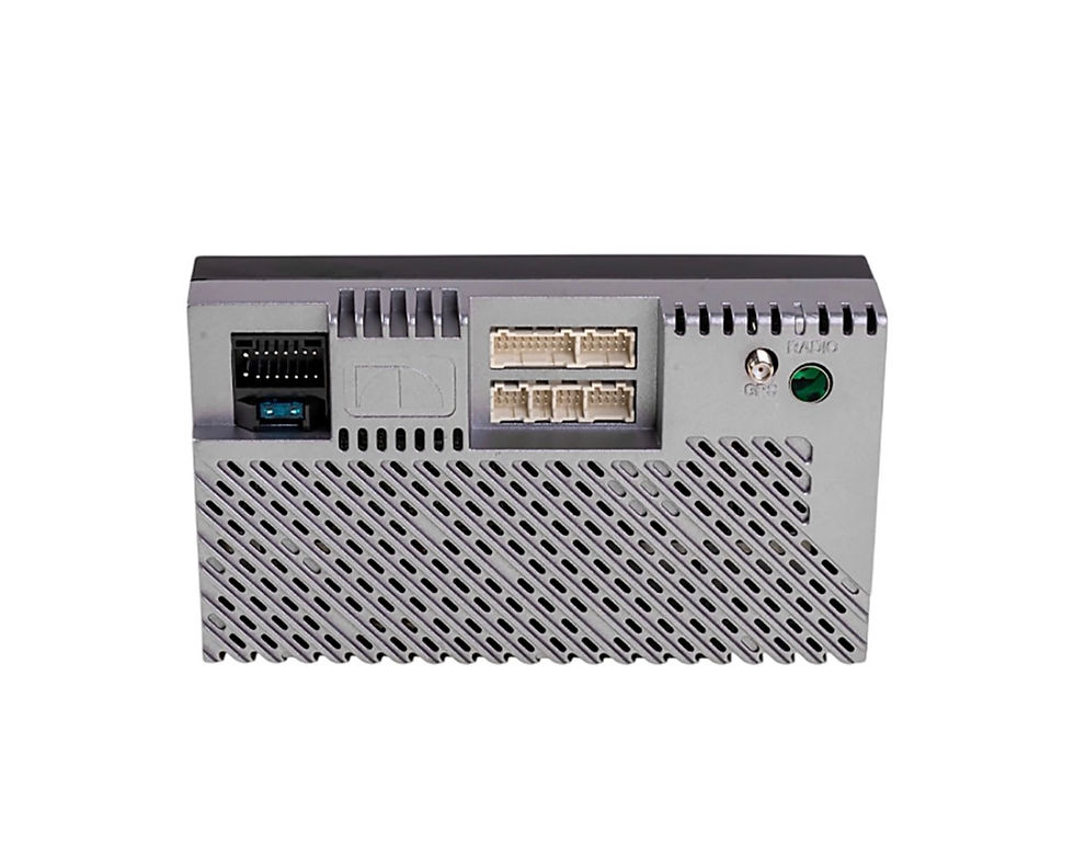 Visão traseira da central Multimídia Nakamichi NAM5210 com conectores