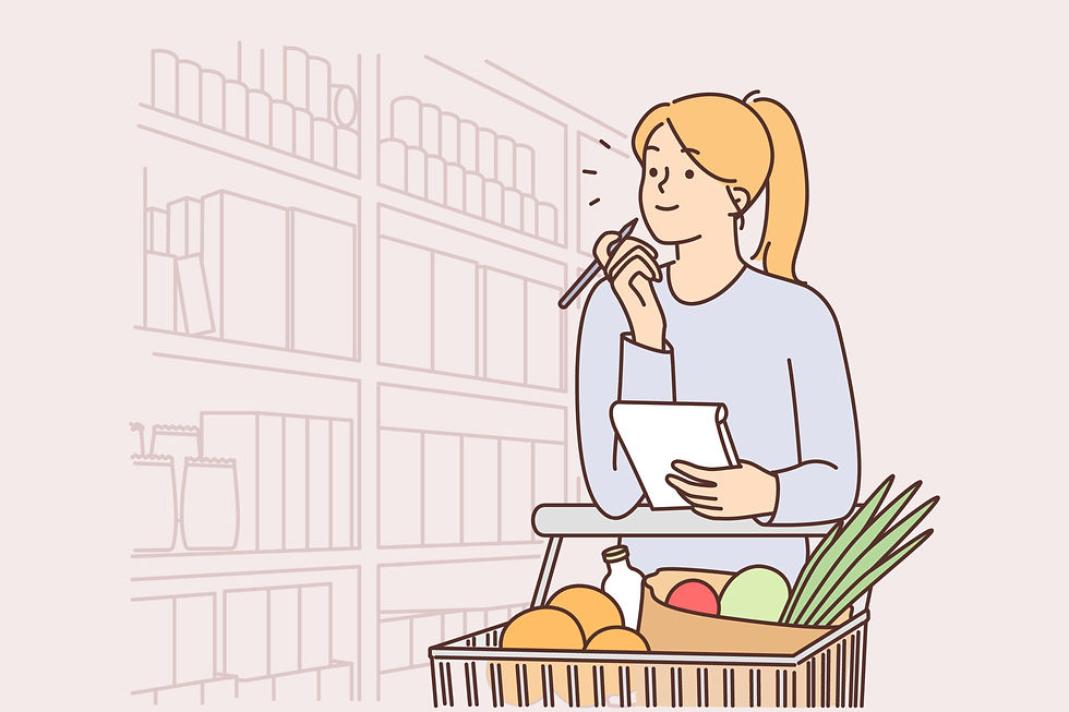 Boodschappen doen supermarkt Orthepi