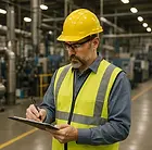 ISO 9001 internal auditor in a small business factory