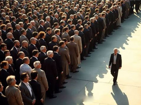 NA CONTRA MÃO DA MULTIDÃO