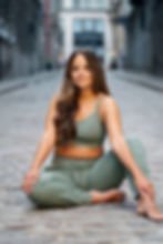 Physically fit female yoga instructor of a private gym in Lachine, Montreal.