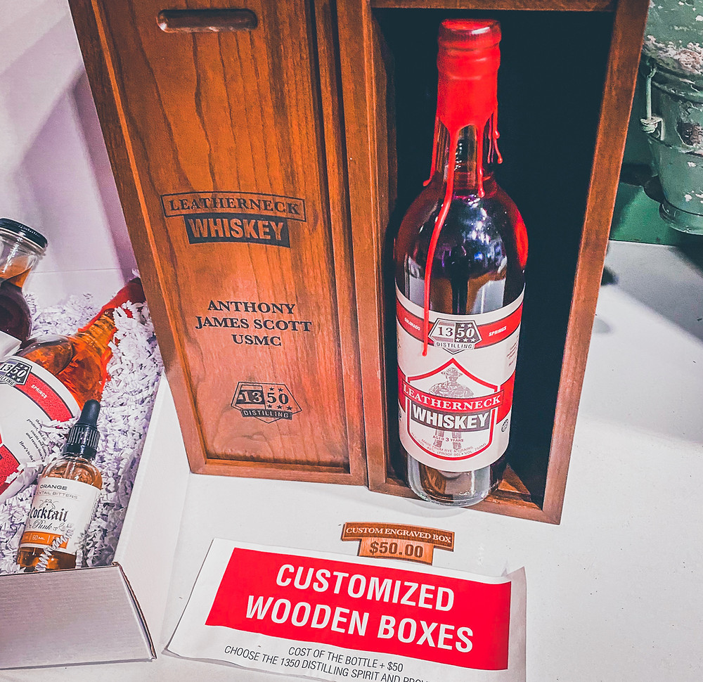 Amazing Leatherneck Rye Whiskey bottle