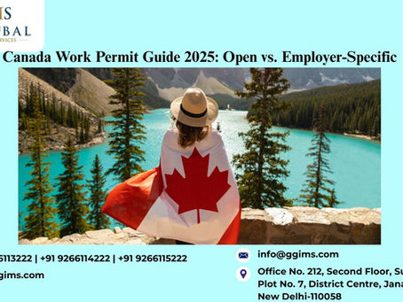 Comparison chart of Canada Open Work Permit and Closed Work Permit options for Indian applicants in 2025