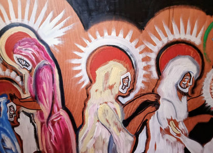 The Last Supper (Detail) (Oil, Wooden Board, 98X191 cm) (renovated)