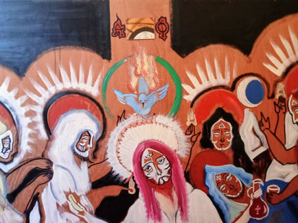 The Last Supper (Detail) (Oil, Wooden Board, 98X191 cm) (renovated)