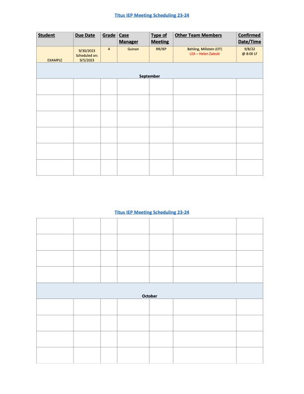 Titus IEP Meeting Scheduling TEMPLATE2