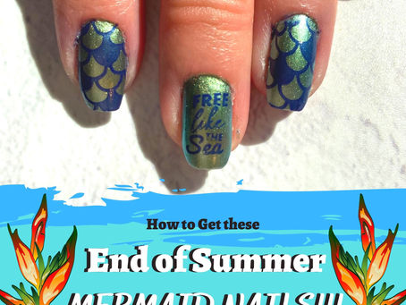 End of Summer Mermaid Nails
