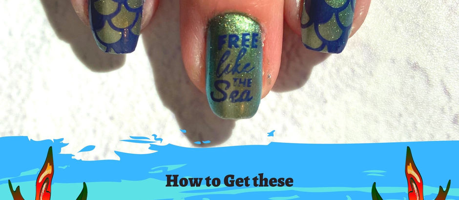 End of Summer Mermaid Nails