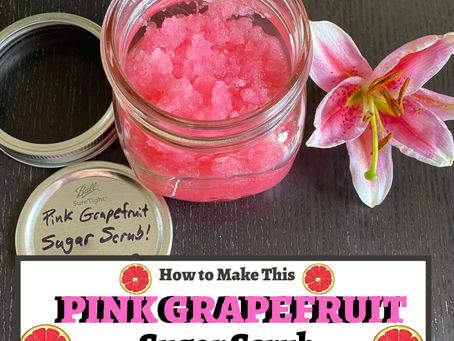 How to Make This Pink Grapefruit Sugar Scrub