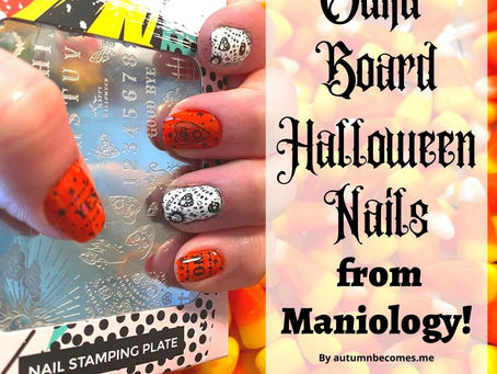 Ouija Board Halloween Nails from Maniology!