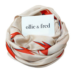 bowie lightning bolt scarf