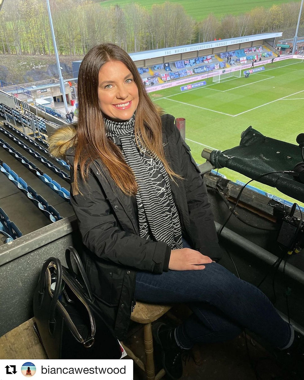 Thumbnail: Bianca Westwood,Joy Division Scarf,Unknown Pleasures gift, Unknown Pleasures scarf,Bianca Westwood Sky Sports