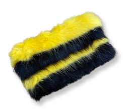 faux fur clutch bag