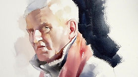 Cours d'aquarelle Jazzy n° 2 : Utiliser un arrière-plan dans un portrait.