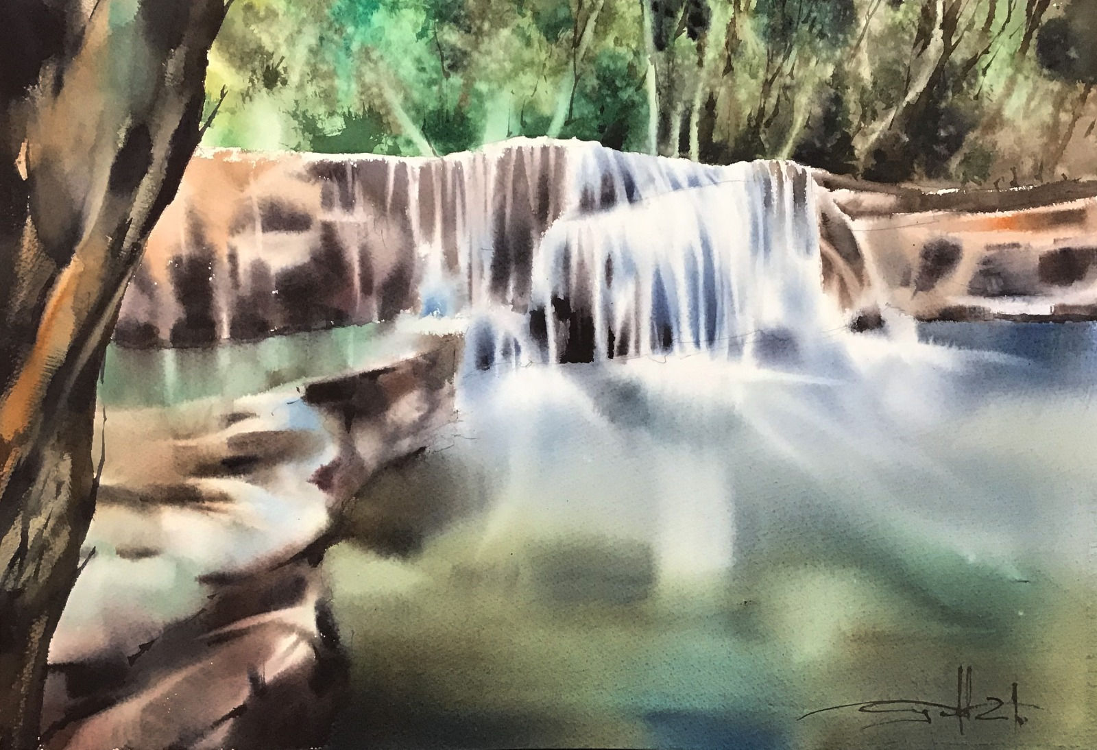 Landscape: Waterfall in Thailand