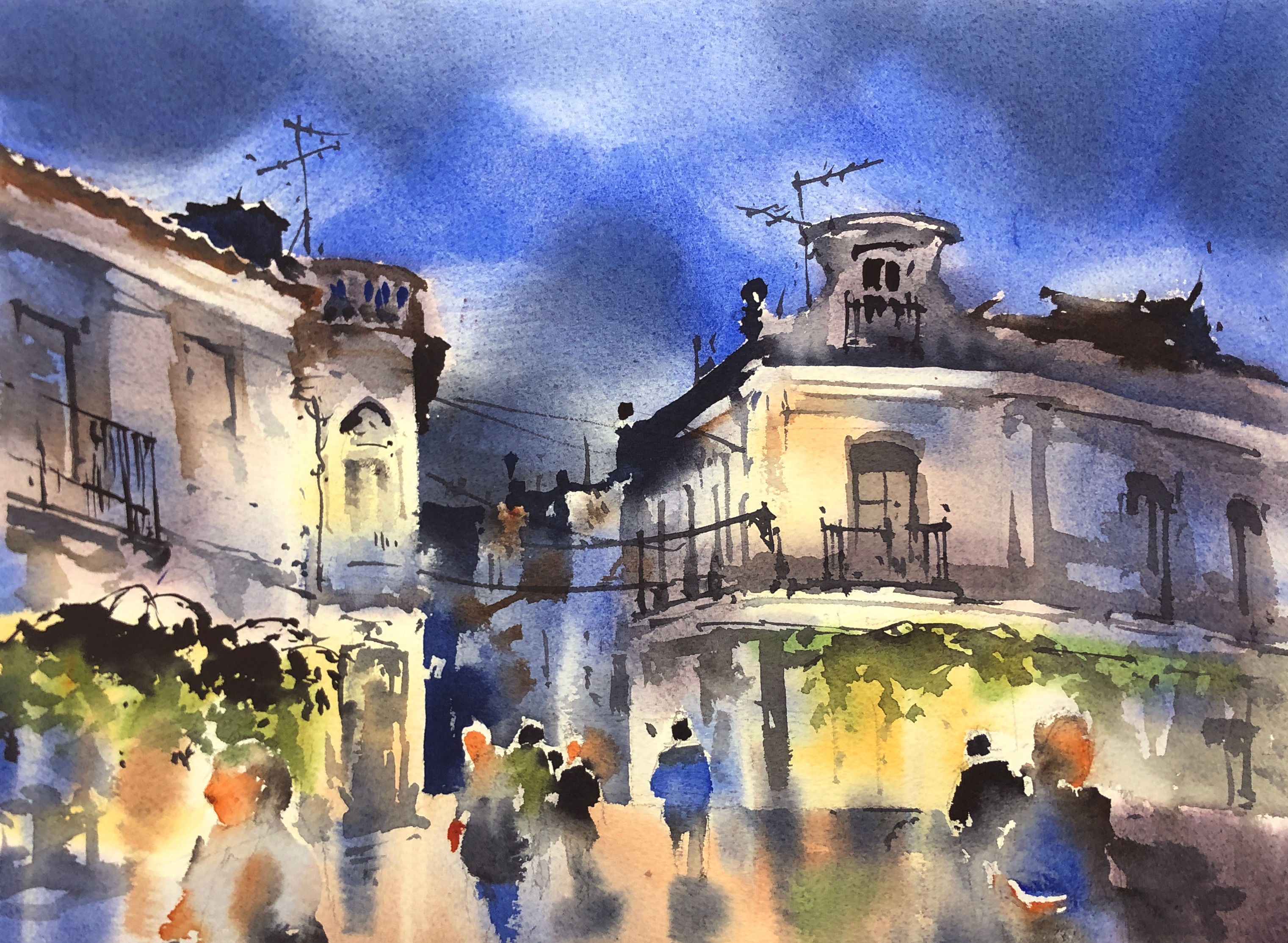 Urban Sketching 2, Pt.3: Night City