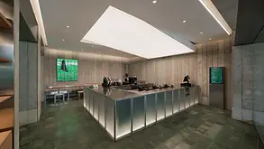 tea shop lighting design chontea plaza senayan modern retail ambience erreluce